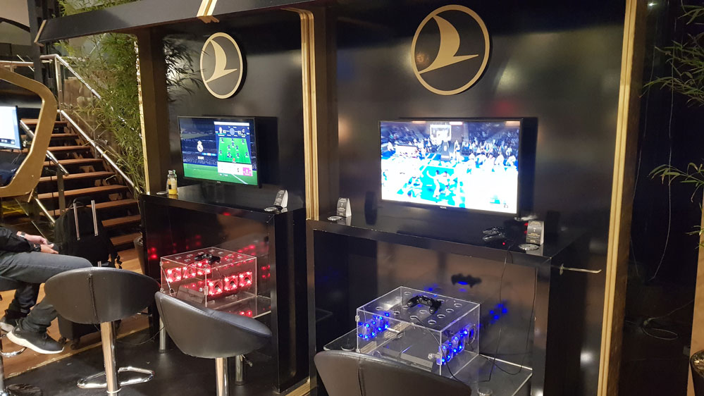 Turkish Airlines Lounge Istanbul Playstation 4