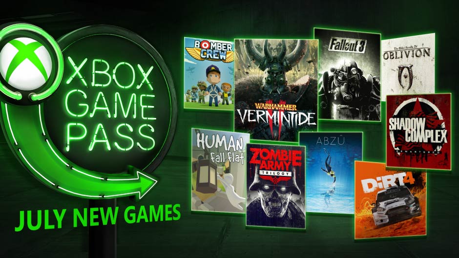 Game Pass juli 2018